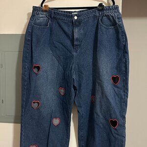 Heart Cutout Jeans | Size 3x | Shiny by Nature